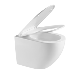 Solido pack WC kit bâti-support 4 en 1 + WC suspendu sans bride Ceramia avec abattant SoftClose + plaque (GRRCEPXWT14-FR)