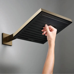 Pulsify E douche de tête murale/plafonnière 260 1 jet, bronze brossé (24330140)