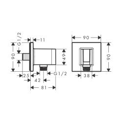 FixFit E Porter coude de raccordement, bronze brossé (26889140) FixFit E Porter coude de raccordement, bronze brossé (26889140)
