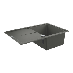  Grohe K400 Evier en quartz composite avec égouttoir réversible 780x500 mm + Ceramia Timeless mitigeur (G31639TML1BG-SET)