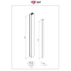 Pack Douche Complet – Paroi Walk-In 120x200 Chrome + Colonne Grohe Vitalio 2 Jets + Receveur Marbre Coulé Blanc 120x80 (SAT120C8