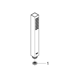 Precision SmartControl Set de douche encastrée façade thermostatique + Douche de tête 2 jets + Douchette, chrome (G34875000)
