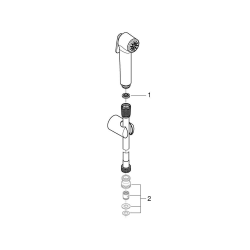 Vitalio Trigger Spray 30 Ensemble de Douche 1 jet avec support mural, Chrome (26175001)
