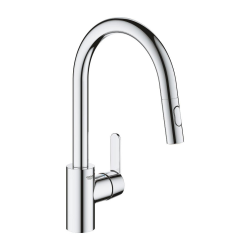 Get mitigeur monocommande évier "col de cygne" avec douchette extractible 2 jets (31484001)