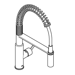 Get Mitigeur monocommande cuisine semi-pro avec ressort et douchette 2 jets, Chrome (30361000)  Get Mitigeur monocommande cuisine semi-pro avec ressort et douchette 2 jets, Chrome (30361000)