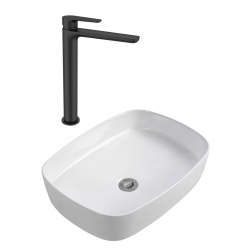 PixL 49,5x37,5x13,5 cm vasque à poser + Swiss Aqua Technologies Mood mitigeur lavabo XL + Ceramia PixL bonde (CEPX4937SAT285C) PixL 49,5x37,5x13,5 cm vasque à poser + Swiss Aqua Technologies Mood mitigeur lavabo XL + Ceramia PixL bonde (CEPX4937SAT285C)