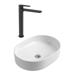 PixL 50x36,5x13,5 cm vasque à poser + Swiss Aqua Technologies Mood mitigeur lavabo XL + Ceramia PixL bonde (CEPX50SAT285C) PixL 50x36,5x13,5 cm vasque à poser + Swiss Aqua Technologies Mood mitigeur lavabo XL + Ceramia PixL bonde (CEPX50SAT285C)
