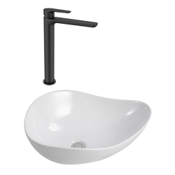 PixL 50,5x38x18 cm vasque à poser + Swiss Aqua Technologies Mood mitigeur lavabo XL + Ceramia PixL bonde (CEPX50538SAT285C) PixL 50,5x38x18 cm vasque à poser + Swiss Aqua Technologies Mood mitigeur lavabo XL + Ceramia PixL bonde (CEPX50538SAT285C)