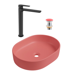 PixL 50x36,5x13,5 cm vasque à poser + Swiss Aqua Technologies Mood mitigeur lavabo XL + Ceramia PixL bonde (CEPX50PMSAT285C) PixL 50x36,5x13,5 cm vasque à poser + Swiss Aqua Technologies Mood mitigeur lavabo XL + Ceramia PixL bonde (CEPX50PMSAT285C)
