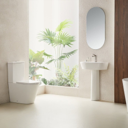 Project cuvette WC à poser sans bride en céramique, blanc (SATPRO31M)