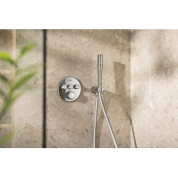 Precision SmartControl Set de douche encastrée avec façade thermostatique + Douche de tête 2 jets + Douchette (G34874000) Precision SmartControl Set de douche encastrée avec façade thermostatique + Douche de tête 2 jets + Douchette (G34874000)