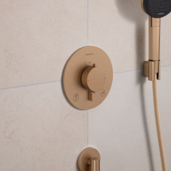 Ecostat Comfort S set de finition pour mitigeur thermostatique encastré, 2 fonctions, bronze brossé (33715140) Ecostat Comfort S set de finition pour mitigeur thermostatique encastré, 2 fonctions, bronze brossé (33715140)