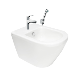 Vitra Integra bidet suspendu + trop-plein, 35,5x54 cm + Hansgrohe Focus Set bidette, bonde Push-Open (7042-028831927000) Vitra Integra bidet suspendu + trop-plein, 35,5x54 cm + Hansgrohe Focus Set bidette, bonde Push-Open (7042-028831927000)