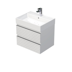 Cube Way 100x47,5x46 cm meuble de salle de bain suspendu 2 tiroirs avec lavabo en céramique, blanc mat (CUBE3D461002ZBSAT) Cube Way 100x47,5x46 cm meuble de salle de bain suspendu 2 tiroirs avec lavabo en céramique, blanc mat (CUBE3D461002ZBSAT)