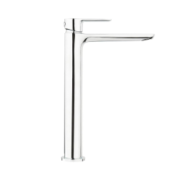 Strada II lavabo 600x430 mm 1 trou + Swiss Aqua Technologies Mood mitigeur lavabo XL sans tirette, chrome (T300001SATBSM285)