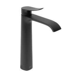 Infinitio mitigeur de lavabo haut, sans vidage, noir mat SATBSINF285C avec une garantie de 5 ans