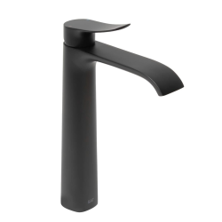 Infinitio mitigeur de lavabo haut, sans vidage, noir mat (SATBSINF285C)