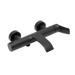Infinitio mitigeur de baignoire monocommande mural, sans ensemble de douche, noir mat SATBSINF222C avec une garantie de 5 ans