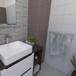  Multi porte-serviettes 1 barre, longueur de 60 cm, chrome (ELE23)