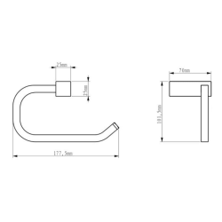 Multi porte-papier toilette, chrome (ELE26)(ELE26)