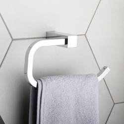  Multi porte-serviettes  à crochet, chrome (ELE61)