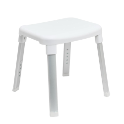 Siège de Douche Réglable SAT – Blanc Mat (sans accoudoirs) SATDSEDNASTB