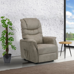 40x40x45 cm mini-table basse ronde en bois MDF marron, design industriel, pieds en métal noir laqué (AF3005OAK)