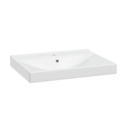 Naturel 61x46x6,5cm lavabo en céramique pour meubles, blanc (VERSO60)