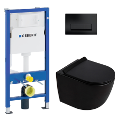 Duofix pack WC bâti-support 112 cm + WC suspendu sans bride Ceramia PixL avec abattant SoftClose + plaque (GEBCEPXBMT03-FR)