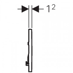 Sigma30 chasse d'eau Brossé/Chromé Brillant/Brossé (115.893.KX.1)