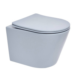 Infinitio WC suspendu sans bride en céramique avec abattant SoftClose, vert mat (SATINF010RREXPLGEM)