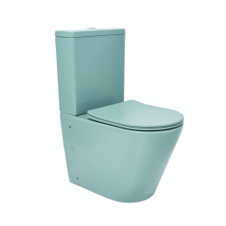 Infinitio WC à poser complet en céramique avec abattant SoftClose, vert mat (SATINF031VPSNLGEM)