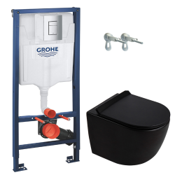 Duofix pack WC bâti-support 112 cm + WC suspendu sans bride Ceramia PixL avec abattant SoftClose + plaque (GEBCEPXBMT03-FR)