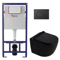 Duofix pack WC bâti-support 112 cm + WC suspendu sans bride Ceramia PixL avec abattant SoftClose + plaque (GEBCEPXBMT03-FR)