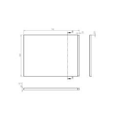 Tablier latéral de baignoire Laguna Idea Plus 75 cm acrylique, blanc (IDPBOKUNI)