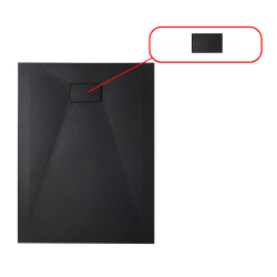 Essential cache bonde pour receveur de douche, noir (CERAESB)