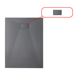 Essential cache bonde pour receveur de douche, gris foncé (CERAESDG)