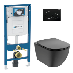 Duofix pack WC bâti-support + WC suspendu sans bride Ideal Standard avec abattant SoftClose + plaque (GEBTEBMA01-FR)
