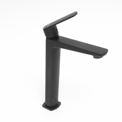 Mitigeur lavabo haut Feel, sans prise, noir mat (SATBSFEEL285C)