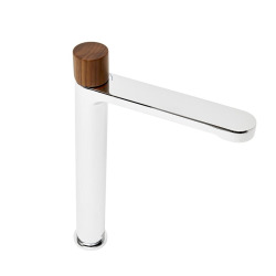 Mitigeur lavabo haut SAT Fusion sans bonde bois foncé (SATBSFU285DT)