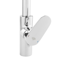 Mitigeur d'évier SAT DARK avec bras pivotant, chromé SATBSDA280LCR