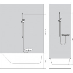 Hansgrohe Croma 100 Set de douche Vario EcoSmart / Unica'C 0,65 m (27776000)