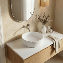 PixL 36 x 36 x 12 cm vasque à poser Infinitio, sans trop-plein, blanc (CEPX3636)