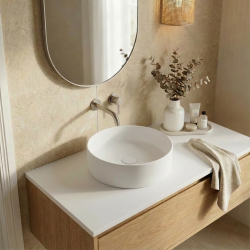 PixL 36 x 36 x 12 cm vasque à poser Infinitio, sans trop-plein, blanc (CEPX3636WM)