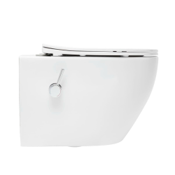  Fusion WC japonais suspendu sans bride, chasse d'eau Vortex + abattant SoftClose, blanc (SATFUS11BFC)
