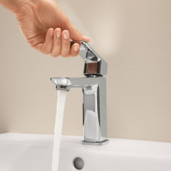 Dice mitigeur monocommande lavabo à levier avec bec chromé (1018320000)