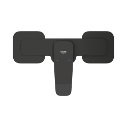  Dice mitigeur monocommande de douche mural 150 mm à levier, sans ensemble de douche, noir mat (1018742430)