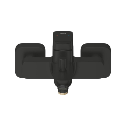 Dice mitigeur bain/douche mural à levier 150 mm, sans ensemble de douche, noir mat (1018722430)