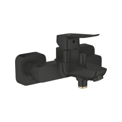 Dice mitigeur bain/douche mural à levier 150 mm, sans ensemble de douche, noir mat (1018722430)