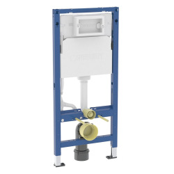  Duofix pack WC bâti + WC suspendu sans bride Swiss Aqua Technologies avec abattant SoftClose + plaque (GEBSTINFWR02MAN-FR)